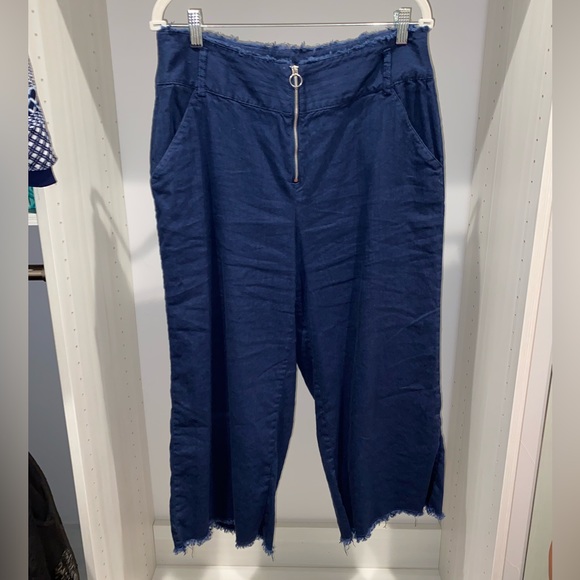 Inc frayed navy blue pant - Picture 1 of 5